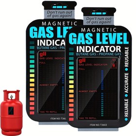 Resim 1pc/2pc Manyetik Gaz Seviye Göstergesi, Tekrar Kullanılabilir Propan Tankı Seviye Göstergesi, Propan Tankı için Propan Yakıt Seviye Sensör Kartı, Ev Mutfakları için Propan Ölçer Seviye Göstergeleri 