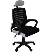 Resim Türksit Karizma File Müdür Koltuğu Plastik Ayak Siyah-beyaz Siyah - Beyaz 