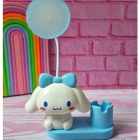 Resim Sevimli Karakterler Kalemlikli Kalemtıraşlı LED Işıklı Çocuk Gece ve Masa Lambası 