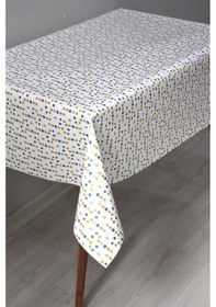 Resim Astarlı Silinebilir Pvc Muşamba Masa Örtüsü 126-a-mavi 