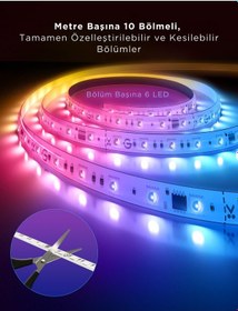 Resim Govee Rgbwwıc Led Şerit 2 Pro Uzatma Kiti 1 Metre - Adaptör Dahil Değildir - A61f10h1 RGB 