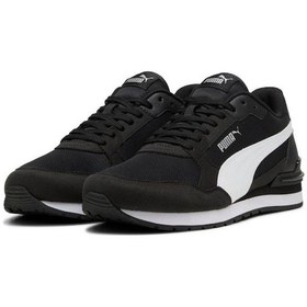 Resim Puma St Runner V4 Mesh 399666 01 Erkek Yürüyüş Ve Koşu Ayakkabısı Siyah Beyaz 40-45 Siyah - Beyaz 