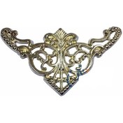 Resim Dekoratif Köşe Süsü, Köşelik - Büyük, 31x55mm, Sarı, 100 Adet Ahşap 