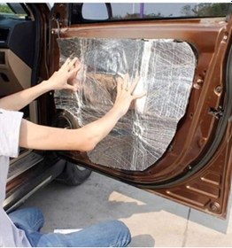 Resim Kaput Altı Alüminyum Folyolu Yalıtım 120x100cm 6mm Yapışkanlı Karavan Oto Ses Yalıtım 
