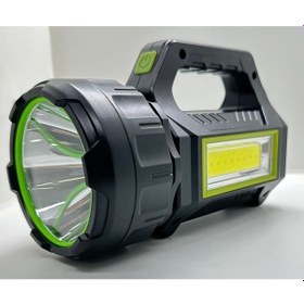 Resim Ps-t95 10w Uzun Menzilli Solar Panelli Usb Ultra Güçlü Ledli Şarjlı Feneri 