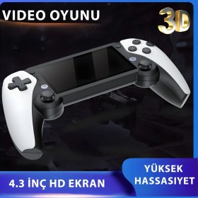 Resim Sjgam M25 4.3 Inç HDMI Çıkışlı Taşınabilir Retro Oyun Konsolu Atari 20000 Oyun 