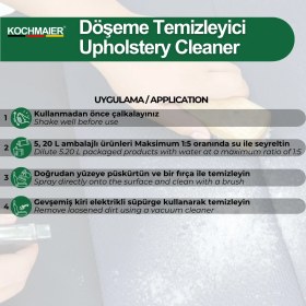 Resim Kochmaier Döşeme Deri Alkantara Kumaş Koltuk Tavan Temizleyici Leke Çıkarıcı Sprey 500 ml 