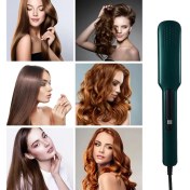Resim Çok Renkli 2'li Saç Düzleştirici Seramik Sır Hızlı Isıtma ve Şekil Verme Seti 
