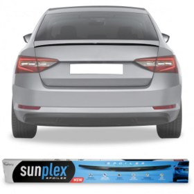 Resim SUNPLEX Skoda Octavia Bagaj Üstü Spoiler Piano Black 2013-2019 