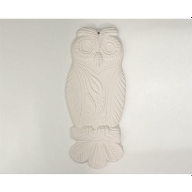 Resim Baykuş Seramik Bisküvi Boyanabilir Obje 