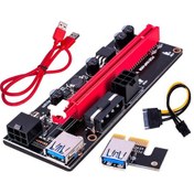 Resim Lemestar Pcıe 1x'den 16x'a Usb3.0 Donanım Kartı, Grafik Kartı Uzatıcı Kablosu, Dayanıklı Materyal, Kolay Kurulum - Siyah 