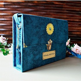 Resim Kur'an-ı Kerim 30 Cüz Hatim Seti - Mavi Rahle Boy - Bilgisayar Hatlı- Medrese Kitabevi 