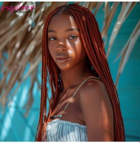 Resim Sentetik Örgülük Saç Esperer 100 Gr. / Açık Kızıl - Aysc-462318 Karışık - Çok Renkli 