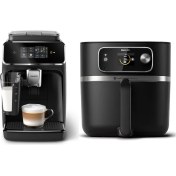 Resim Philips Avantajlı Set 8.3 Lt Airfryer HD9880/90, Philips 2300 Seri Tam Otomatik Espresso Makinesi+Luciole Lambader 