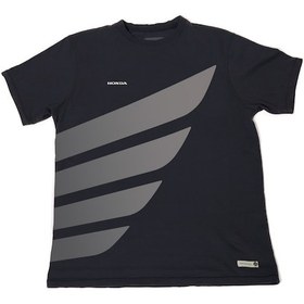 Resim Honda Kanat Logolu Siyah Erkek T-shirt 