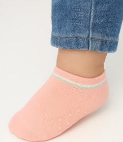 Resim Solde 5'li Renkli Patik Bebek Çorap Seti - Kaydırmaz Tabanlı 