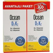 Resim Orzax Ocean D3 K2 Damla 20ml x 2 Adet Avantajlı Paket 