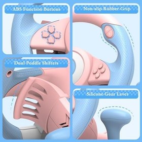 Resim PXN V3 Pro Pedallı Direksiyon, 180° Titreşim Geri Dönüş Yarış Direksiyonu, Vites Kürekleri, Direksiyon, PC, PS3, PS4, Anahtar için 