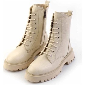Resim Bej Leather Kadın Bot & Bootie K02044002345 Bej 