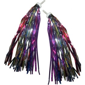 Resim Hsgl Bisiklet Direksiyon Gökkuşagı Püskül 