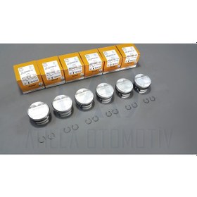 Resim 6 X Bmw E39 97-03 520i M52 B20 Piston Segman Seti Std Nüral 