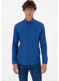 Resim U.s. Polo Assn. Erkek Mavi Gömlek Basic 50316721-vr212 Royal Blue 