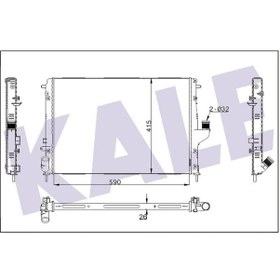 Resim KALE 346210 Su Radyatoru Brazing (Dacia: Logan-Sandero-Duster 1.5Dci K9k 08-- ) 214100598R (WM847226) 