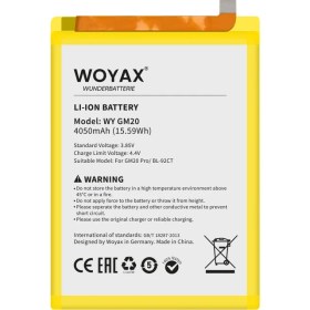 Resim Woyax by Deji General Mobile GM20 Pro Batarya / BL-92CT 