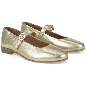 Resim Ziya, Hakiki Deri Kadın Ayakkabı 1511033z2563 Gold 1511033z2563 326 Gold Altın 