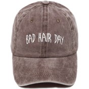 Resim Genel Markalar Bad Hair Day Desenli Yıkamalı Beyzbol Kep 