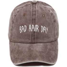 Resim Genel Markalar Bad Hair Day Desenli Yıkamalı Beyzbol Kep 