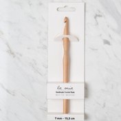 Resim La Mia Whitewood 7 mm 15.5 cm Ahşap Yün Tığ 