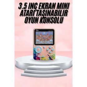 Resim Teknodayım Uygun 3.5 Inç Klasik Retro LCD Ekran 500 Oyunlu Oyun Konsolu Taşınabilir 2026 