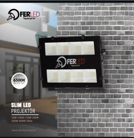 Resim Ferled 400W SLİM LED PROJEKTÖR 6500K 