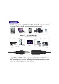 Resim 1.5 Metre 3.5Mm Stereo Aux Ses Uzatma Kablosu 