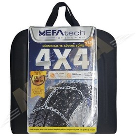 Resim 235/60/18 Kalın Takmatik Zincir 4X4 Mefatech 1400 