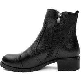 Resim Voyager 7550 Zn Kadın Siyah Arizona Deri Bot-Siyah 