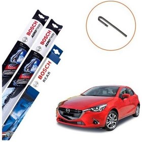 Resim Mazda 2 Muz Silecek Takımı Ön Arka Bosch Aerotwin 2015-2020 