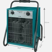Resim Voltomat Ipx4 15000W Termostatlı Şantiye Isıtıcısı 