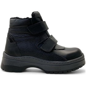 Resim Tuğba Ortopedi 405 Erkek Çocuk Hakiki Deri Bot Siyah 