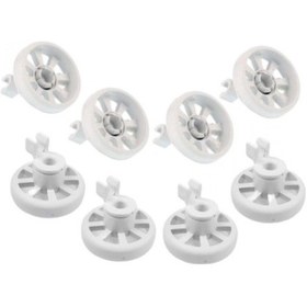 Resim Beko Uyumlu Bulaşık Makinesi Alt Sepet Tekerleği - 8Li 