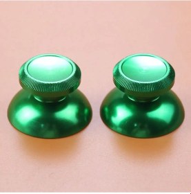 Resim Green-jcd 2 Adet Renkli Alüminyum Metal 3d Analog Thumb Çubuk Kavrama Mantar Joystick Kap Xbox 360 Gamepad Denetle 