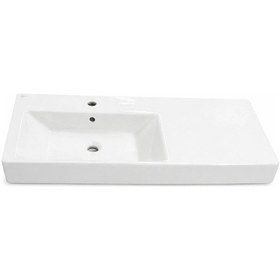 Resim Ideal Standard - Plain Soldan Hazneli Dolap Uyumlu Lavabo Beyaz 100 Cm - Z258501- 