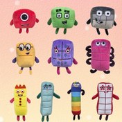 Resim Renkli Karikatür Numara Blokları Peluş Oyuncak - Canlı Matematik Temalı Dolgu Bebek, İdeal Doğum Günü veya Festival/Günlük Hediye 