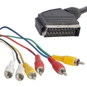 Resim Go İthalat SCART 6 RCA STEREO STANDART 1.5 METRE KABLO (3731) 