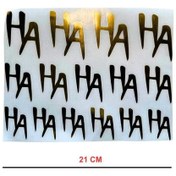 Resim Motosiklet Otomobil Bisiklet Sticker Seti A5 Hahaha 15x21cm Siyah 