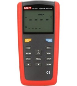 Resim Uni-T Ut 325 Çift Girişli Profesyonel TermoM Usb Datalogger U 
