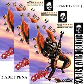 Resim FRANSUA Alice Elektro Gitar Teli Takımı Orijinal Ürün 3 Paket ( 3 Set ) 