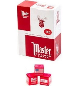 Resim Master 144 Lü Kırmızı Bilardo Tebeşiri 