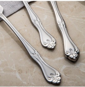 Resim Nehir 89 Parça Lalezar Sade Kutulu Çatal Kaşık Bıçak Seti 